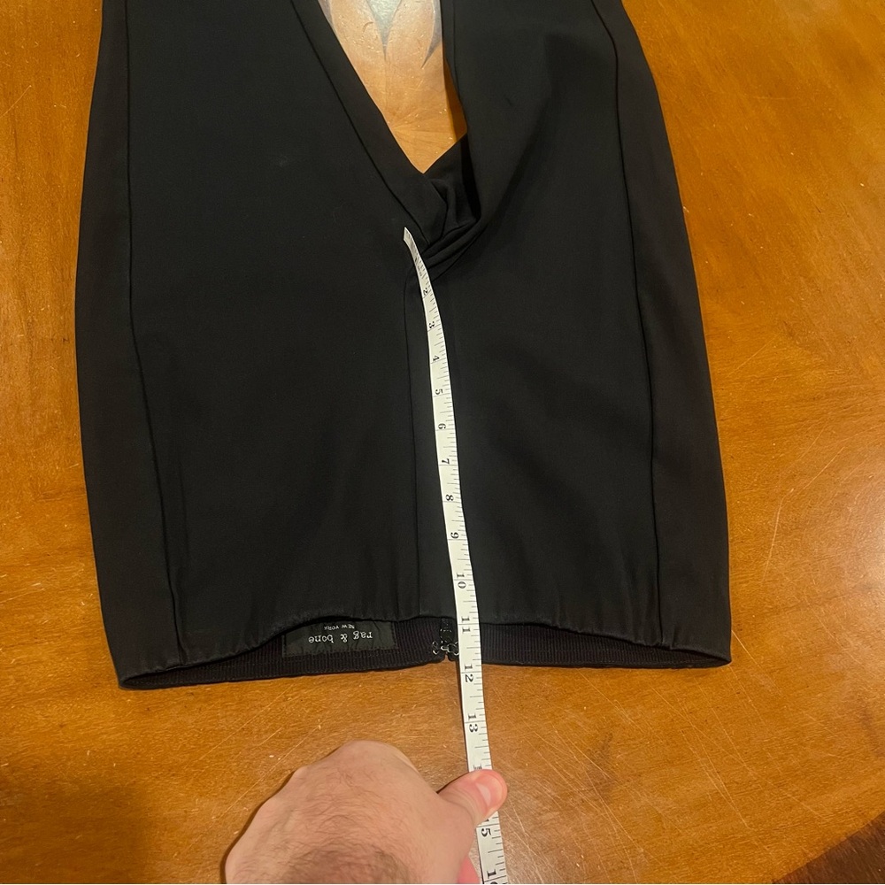 Rag & Bone‎ Simone High Rise Cropped Stretch Pant Black 8 Slim Designer Office - Picture 13 of 16